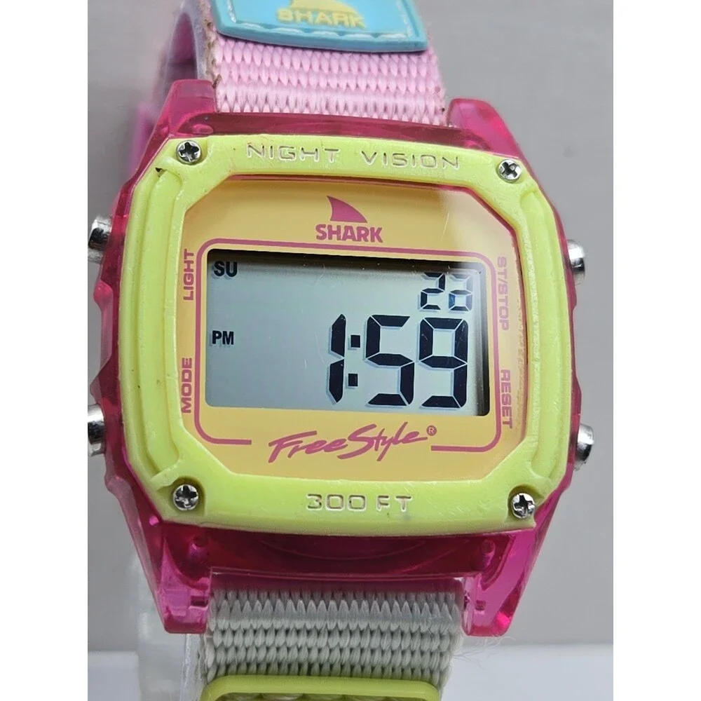 Freestyle Shark Classic Clip Popsicle FS101177 Digital Watch 100M WR New Battery